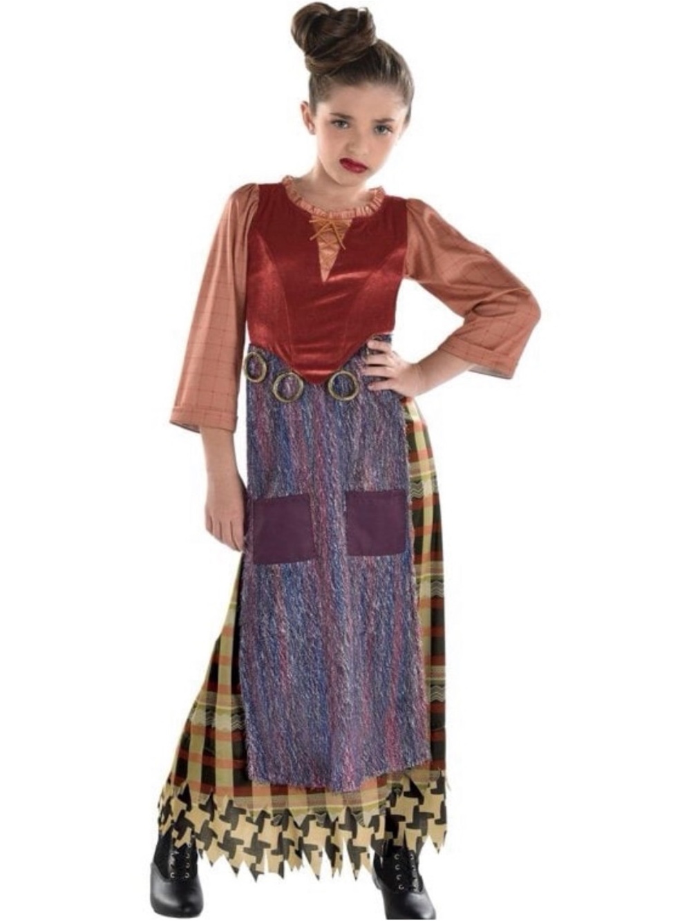 Disney Hocus Pocus Girls Mary Sanderson Halloween Costume - sz M (8-10) NEW